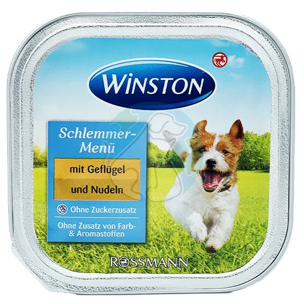 ووم سگ طعم مرغ و نودل winston 150gr